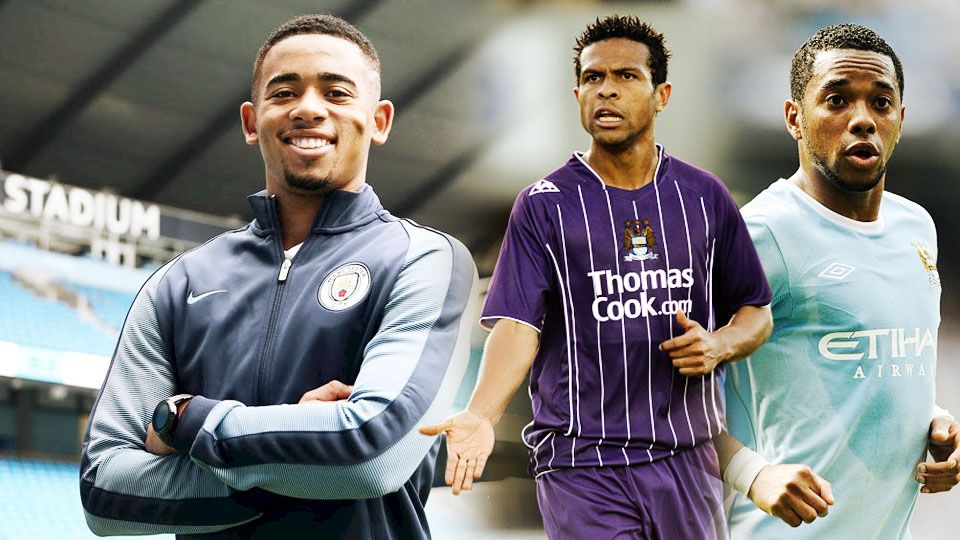 Geovanni Gomez, De Souza Robinho dan Gabriel Jesus Copyright: &copy; INDOSPORT/Getty Images